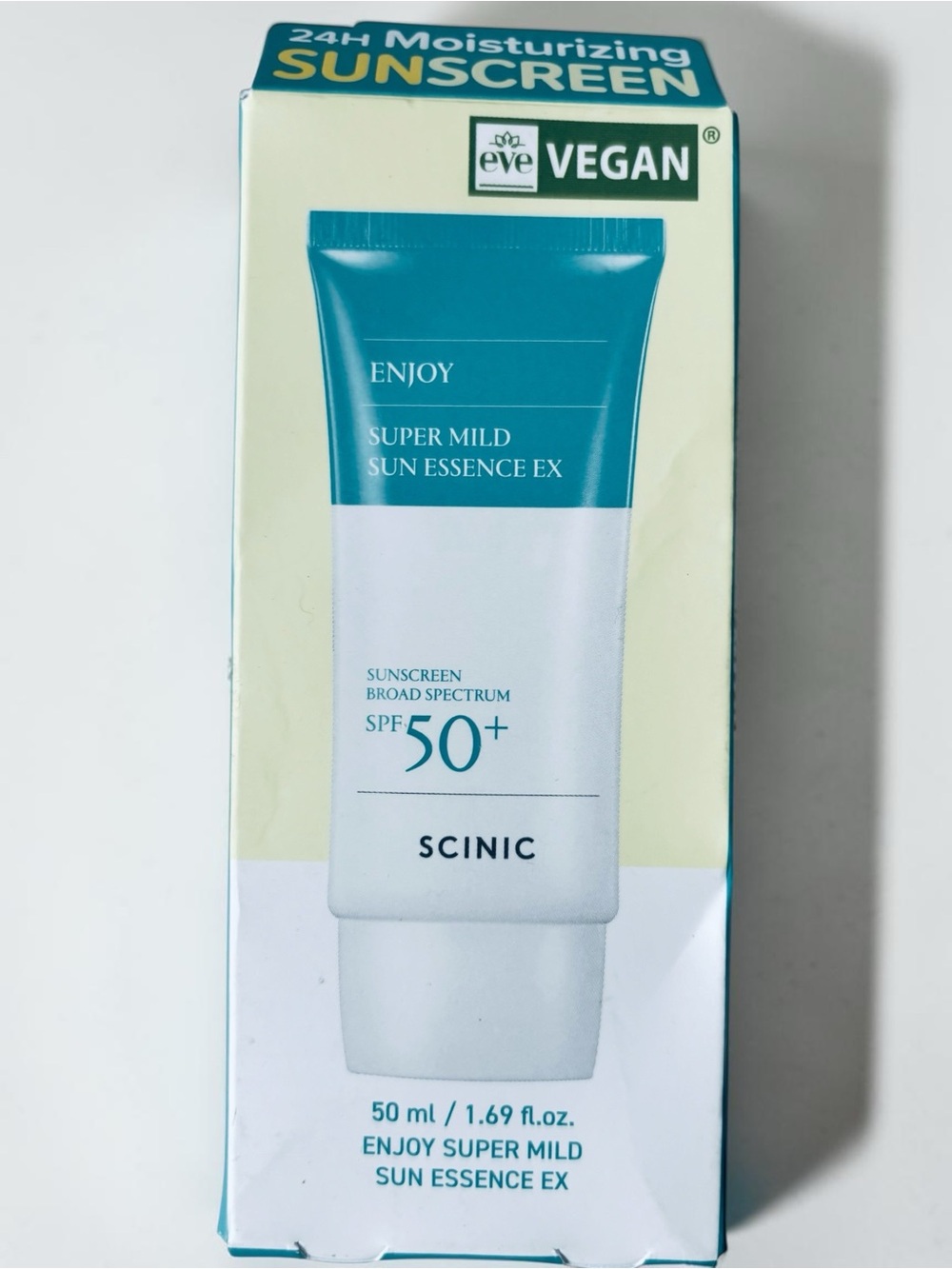 SCINIC Enjoy Super Mild Sun Essence EX SPF 50+ Sunscreen 50ml Vegan Exp 5/2027